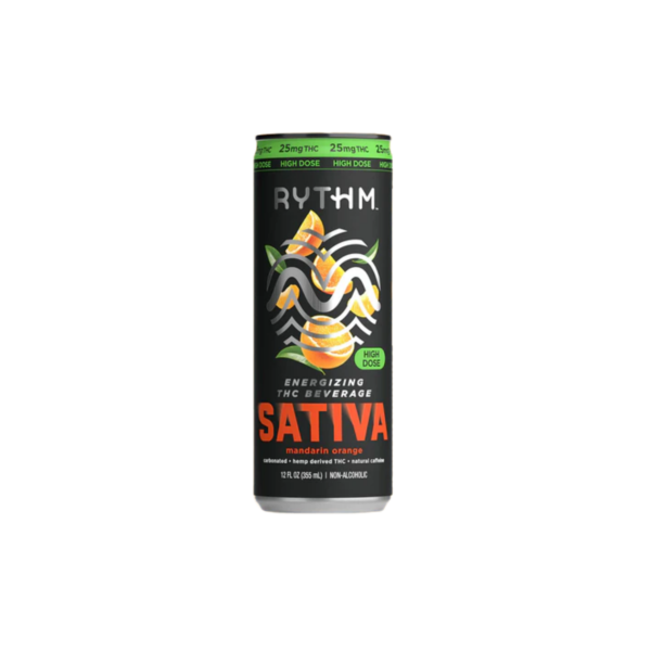 Rythm Energizing THC Beverage 25MG THC | 12oz - product image