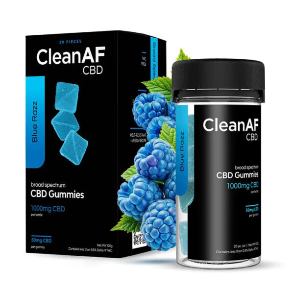 CleanAF CBD Gummies 20 Count