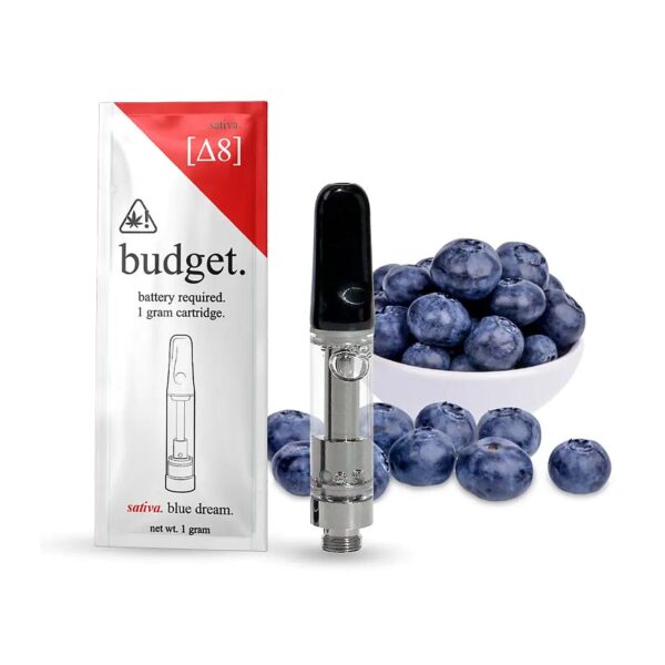 Budget Delta-8 1 Gram Vape Cartridge (510 Thread) - Blue Dream (Sativa)