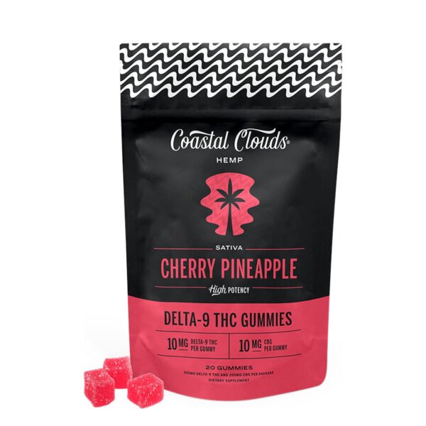 Coastal Clouds High Potency Delta-9 THC Gummies 200MG 20ct - Cherry Pineapple