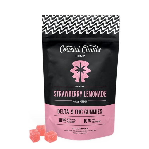 Coastal Clouds High Potency Delta-9 THC Gummies 200MG 20ct - Strawberry Lemonade