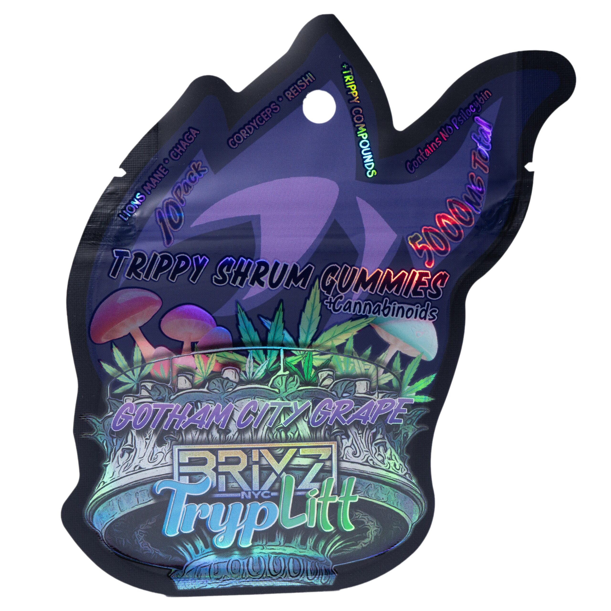 Brixz NYC TrypLitt Trippy Shroom Gummies + Cannabinoids 5000MG