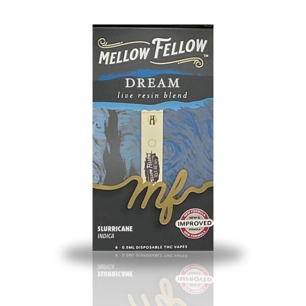 Mellow Fellow 0.5ML Live Resin Blend Disposable Vape - Slurricane (Indica / Dream)