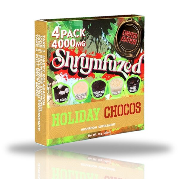 Shrumfuzed 4 Pack 3200 MG - Assorted Holiday Chocolates