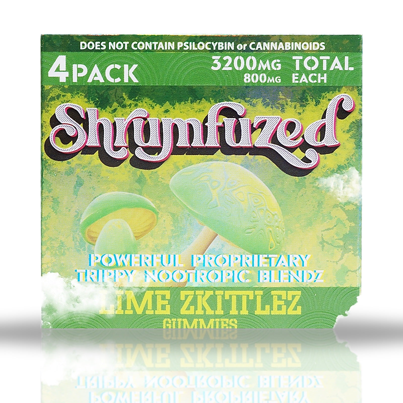 Shrumfuzed 4 Pack 3200 MG - Lime Zkittlez