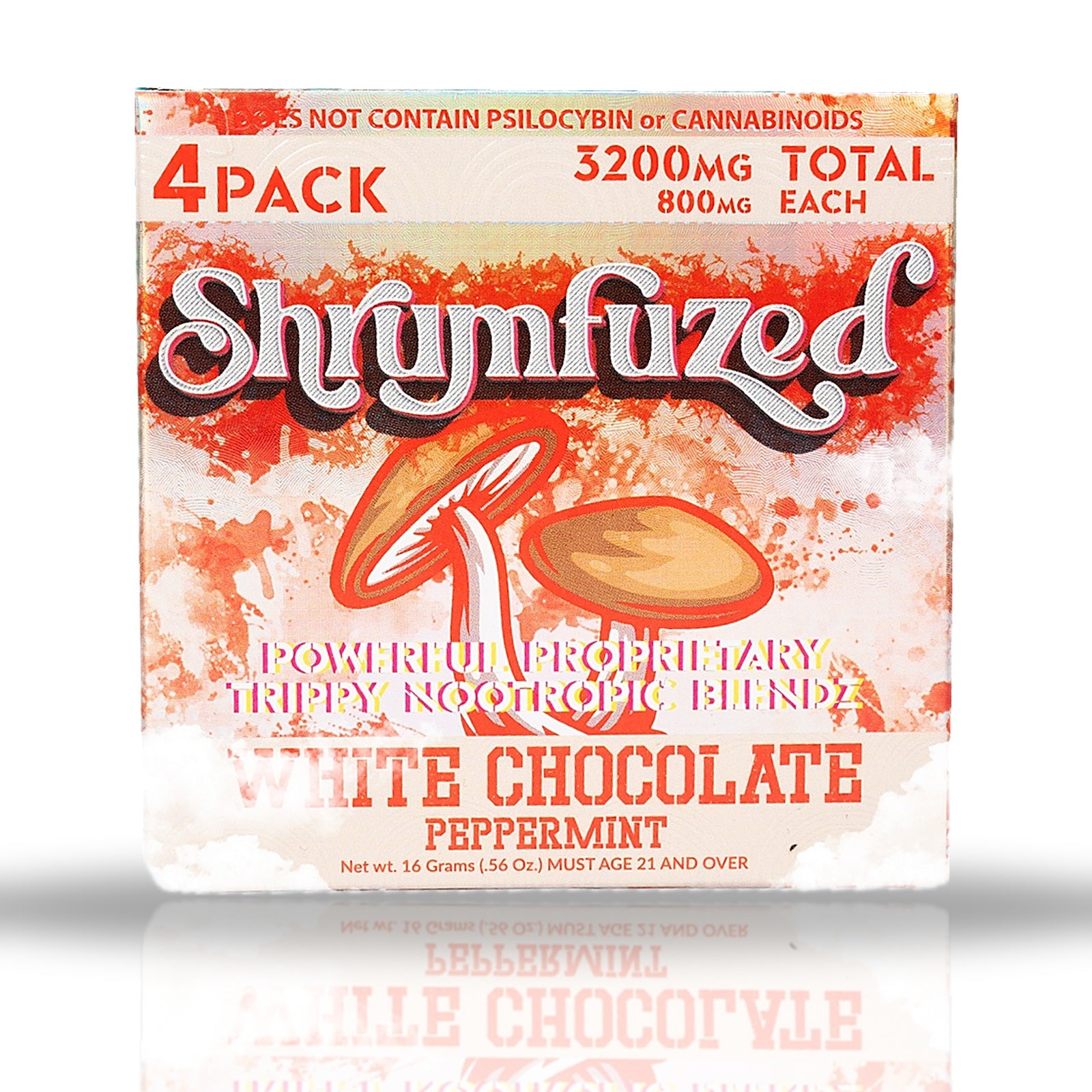 Shrumfuzed 4 Pack 3200 MG - White Chocolate Peppermint