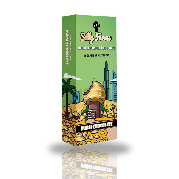 Silly Farms Magic Mushroom Chocolate 10g of Silly Blend - Dubai Chocolate box