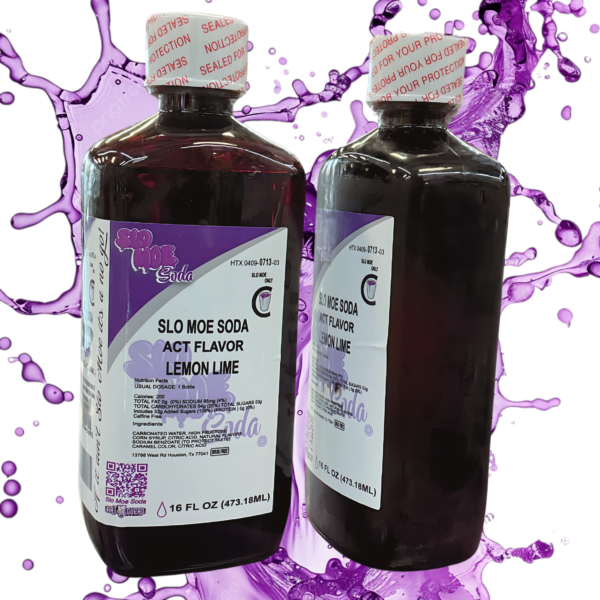 Slo Moe Soda Act Flavor Lemon Lime NEW!