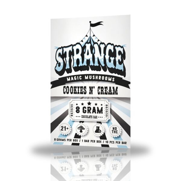 Strange Magic Mushrooms 8g Chocolate Bar - Cookies N' Cream