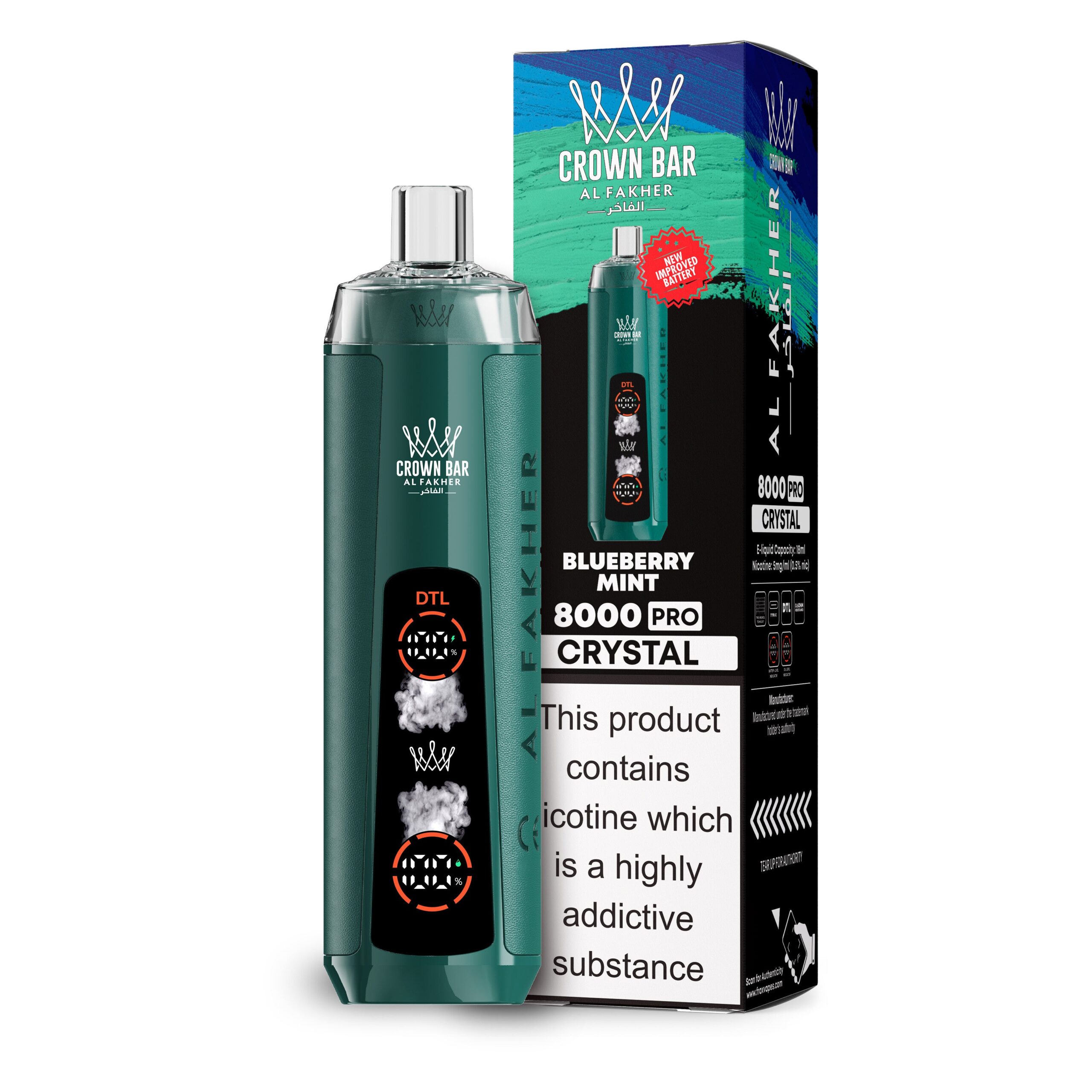 Al Fakher Crown Bar 8000 Disposable Vapes