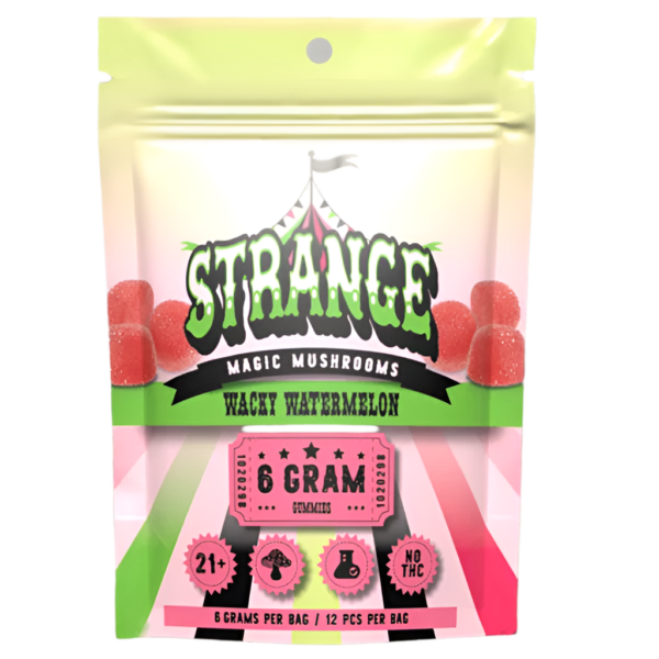 Strange High Potency Magic Mushroom Gummies 12ct- 6 Gram