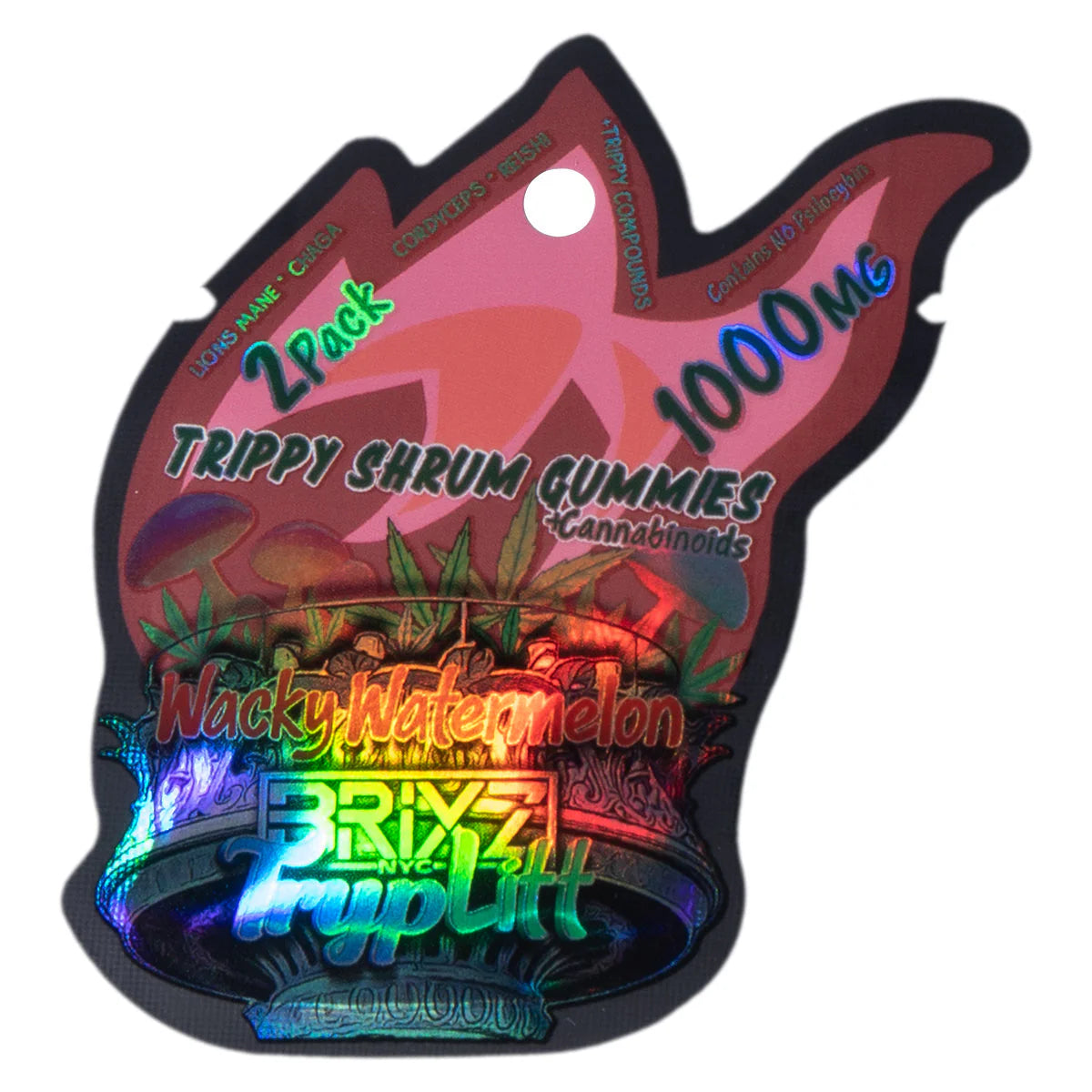 Brixz NYC TrypLitt 2 Pack Trippy Shroom Gummies + Cannabinoids 1000MG